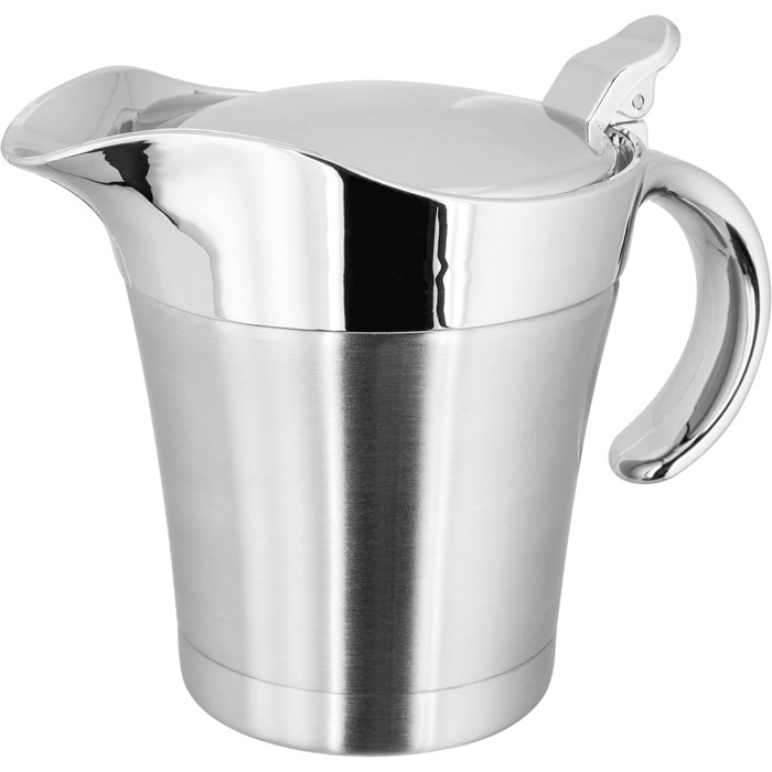 Double-walled thermal pot, silver, 450 ml