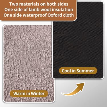 Водонепроникний килимок для собак - туристичний килимок для тварин, розкладний, 100 x 70 см, для дому та подорожей