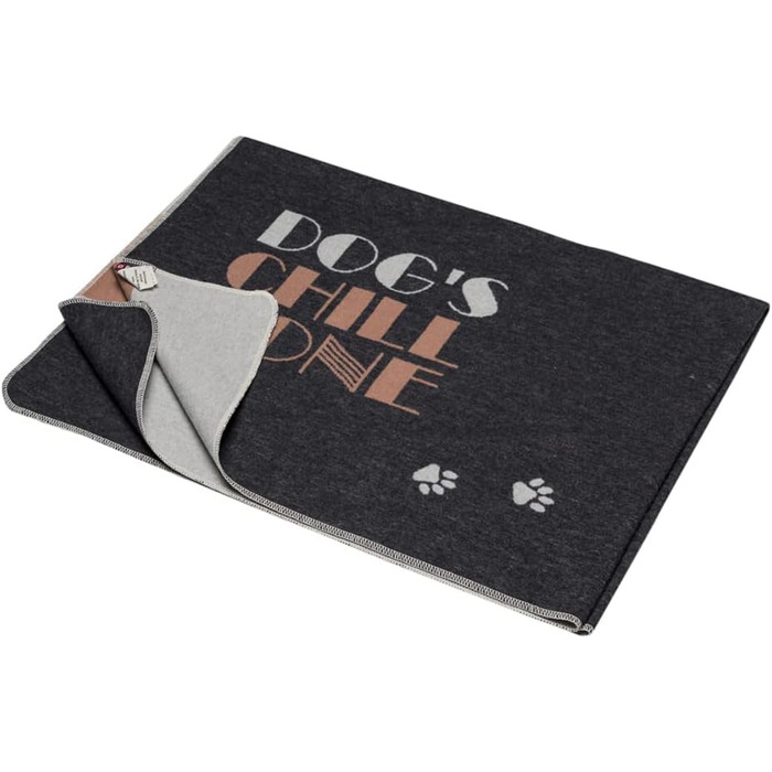 Килимок для собак David Fussenegger 'Dog's chillzone', 100 x 140 см, антрацитовий