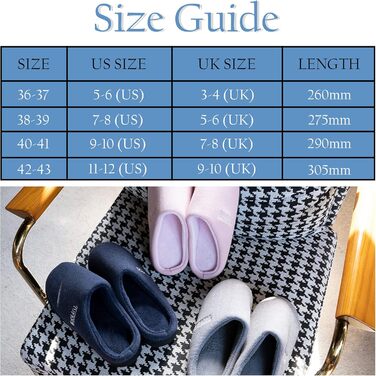 Теплі домашні тапочки Tofern для жінок та чоловіків: зручні, з піною Memory, бавовна, смугасті, антиковзаючі, сірі (38/39 EU)