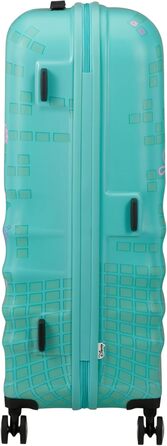 Чемодан American Tourister Wavebreaker Disney FL Spinner L, 77 см, 96 л, з принтом Stitch Flower, матове покриття