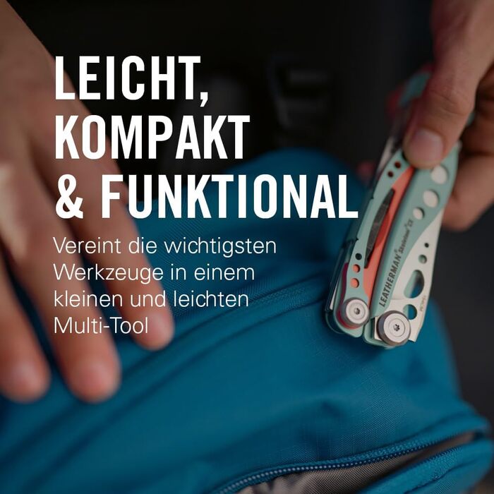 Leatherman Skeletool багатофункціональний інструмент 7 в 1 з нержавіючої сталі, легкий мультитул для дому та подорожей