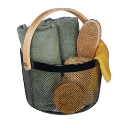 Relaxdays Round Wire Basket with Handles