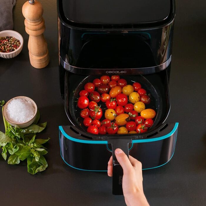 Фритюрниця Cecotec Cecofry Full InoxBlack 5500: 5.5 л, 1600 Вт, 8 режимів, PerfectCook, сталь