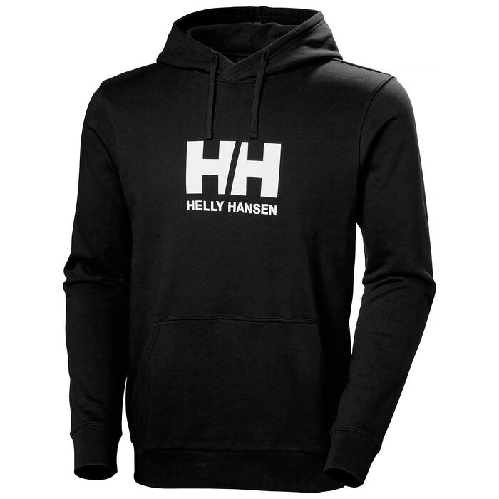 Чоловіча толстовка-худі Helly Hansen HH Logo з капюшоном, чорна, розмір XL