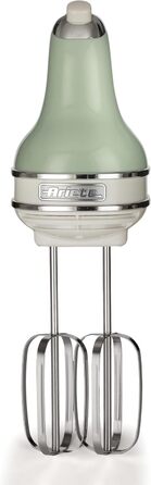 Ручний міксер Ariete Vintage 1548, 450W, 5 швидкостей, Turbo, 2 насадки, для тіста та збивання