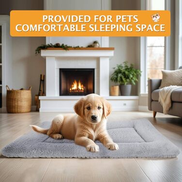 М'яке та тепле ліжко для собак, килимок-подушка для домашніх тварин, миється, зручне, двостороннє, PS085 (61x41 см)