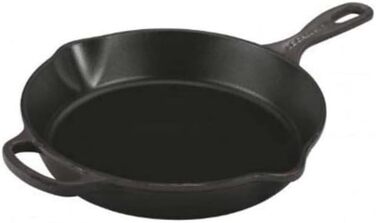 Сковорода-вок Le Creuset Signature 26 см, чавун, чорна матова, універсальна для всіх плит і духовок, 2 л