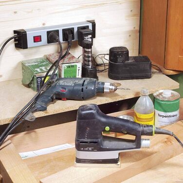 POWERversal мережевий фільтр Kopp Silber-Schwarz - 3-фазовий, IP20, з 1,4м кабелем, кут 90°