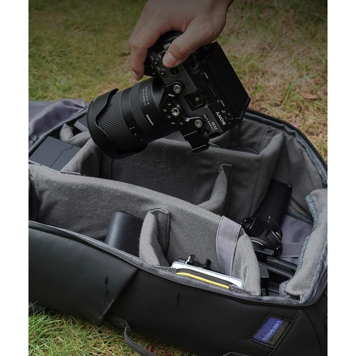 Рюкзак для камери Horfccid 23L: фотокамера, DSLR, ноутбук 15.6'', штатив (чорний)