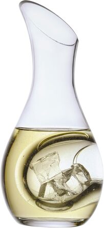 Artland Sommelier White Wine Cooler Carafe – 1050 ml Glass Jug with Elegant Ice Compartment, perfect for Chardonnay and Sauvignon Blanc