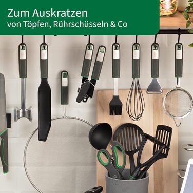 Міксер ручний Fackelmann Chefkoch з ергономічною ручкою Soft-Touch, нержавіюча сталь, стійкий до 220°C, для збивання вершків та іншого