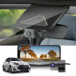 Відеореєстратор Fitcamx 4K для Toyota Yaris/Yaris Cross (2024-2026) з WiFi, нічним баченням та картою 64GB