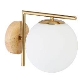 Relaxdays Brass Globe Wall Light