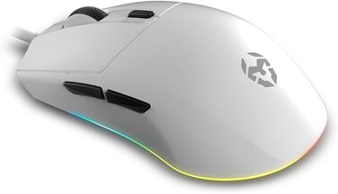 KROM Kabala – Бездротовий ігровий набір з мембранної клавіатури RGB Rainbow, 6 антибліндів, оптична миша 800-4800 DPI, іспанська розкладка, сумісний з ПК, чорний (Klass Spanish)