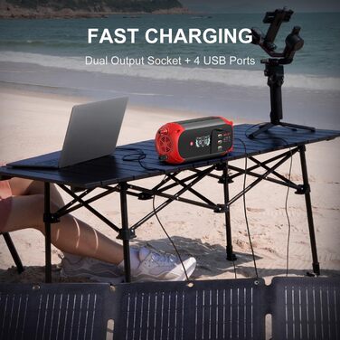 Автомобільний інвертор BELTTT 500W 12В-230В, 1000Вт пік, з LCD-дисплеєм, 4 USB, розетка EU для авто, кемпінгу, човна