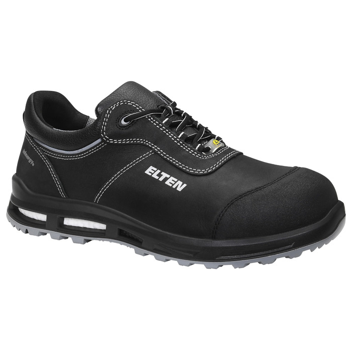Робочі черевики ELTEN Reaction XXT Low ESD S3S, шкіряні, для жінок та чоловіків, з пластиковою капою, легкі, міцні, 46 EU