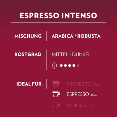 Кавові капсули Lavazza A Modo Mio Espresso Intenso, арабіка та робуста, інтенсивність 13, середньо-темне обсмаження, 16 капсул x 4 упаковки (64 шт)