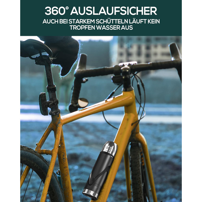 Термотермос, термофляга з нержавіючої сталі, 750 мл, 500 мл, 350 мл, подвійні стінки, без BPA, для газованої води, ізольована пляшка для спорту та відпочинку на природі, чорний колір
