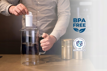 Скляний фільтр-кувшин Wessper D2 BOROSILICATE 3л, чорний + 5 фільтрів