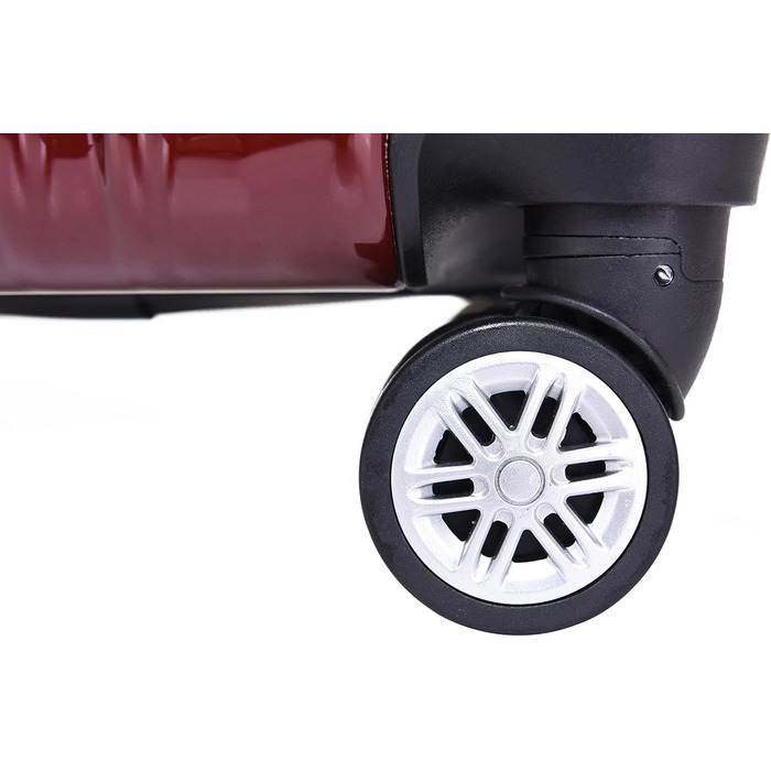 Валіза-набір 3шт з TSA-замком, розширювана, телескопічна ручка, жорсткий корпус (Кофе)