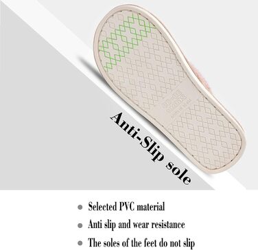 Тапочки жіночі MAXTOP з м'якої плюшевої кішки, з пам'яттю, повсякденні, рожеві, 42/43 EU