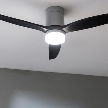 Вентилятор стельовий Cecotec EnergySilence Aero 5600 Classic Gold/DarkWood з підсвіткою та пультом ДК, 40 Вт, LED, 6 швидкостей, режим зима/літо