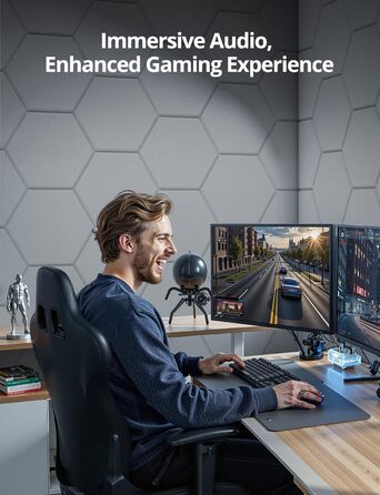 Акустичні гексагональні панелі самоклеючі для звукоізоляції, 12 шт, поглинач шуму для студії, вітальні, геймерської кімнати та офісу, 30 x 26 x 0,9 см (Білий)