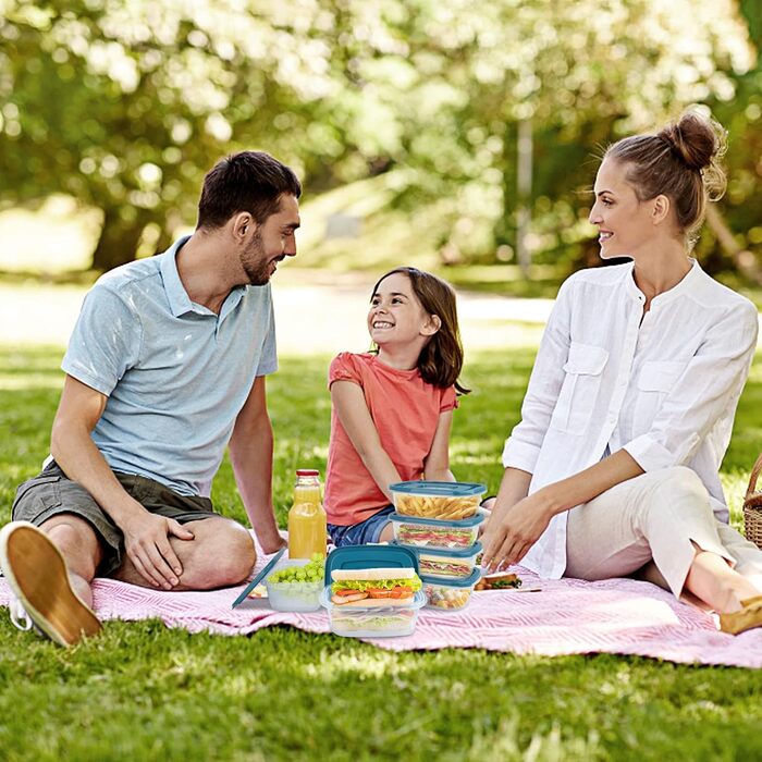 Набір контейнерів для їжі EFISH 20 шт. по 500 мл з кришкою - для школи, роботи, подорожей