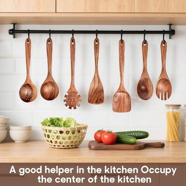 Набір дерев'яних лопаток для кухні Spardar (7 шт.)