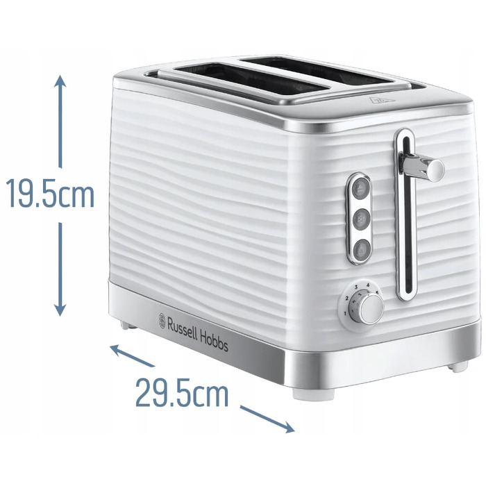 Тостер Russell Hobbs Inspire, білий, 1050 Вт