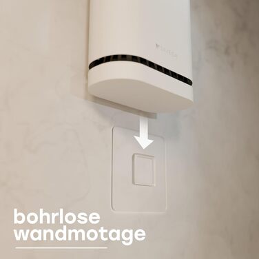 Силіконова щітка для унітазу SAVEGA з кришкою, чорна – плоска та гнучка – настінна без свердління – антибактеріальна комплексна щітка для унітазу (біла)