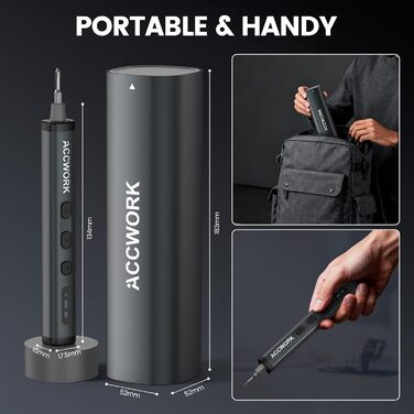 Електрична викрутка 78 в 1 з LED екраном та 72 бітами S2 для ремонту ноутбуків, окулярів, годинників