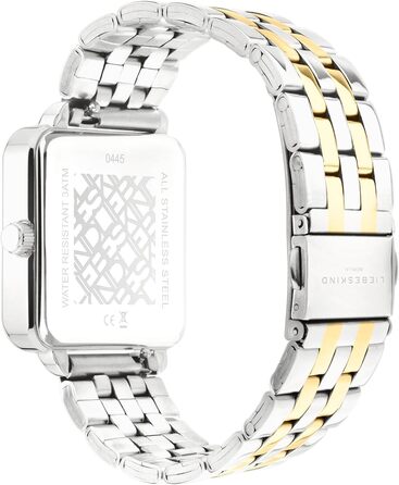 Жіночий годинник Liebeskind Berlin – Квадратний годинник 28x28 мм, водостійкий 3 ATM, ремінець з нержавіючої сталі, шкіри або мікросітки – Сучасний та універсальний (срібний / золотий)