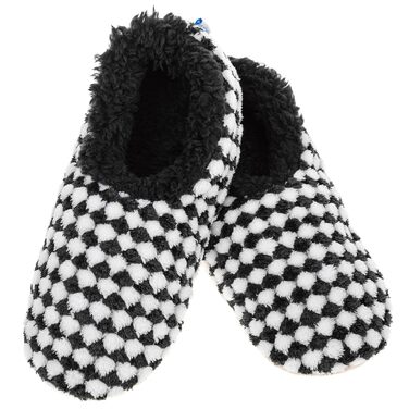 Жіночі м'які капці Snoozies! Harlequin з антиковзаючою підошвою, чорні, розмір 36-40 (L)