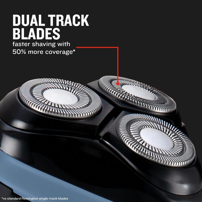 Електричний роторний стайлер Remington R1 для чоловіків (сухе гоління, тример, USB-C, гнучкі леза)