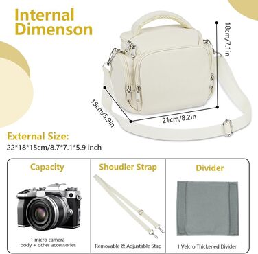 Сумка для камери Ainiv, DSLR/SLR, сумісна з Canon, Nikon, Sony, водонепроникна, зелена/бежева