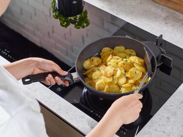 Набір сковорідок Fissler Ceratal Comfort (2 шт.) з керамічним покриттям, алюміній (24+28 см), антипригарне покриття, для індукційних плит