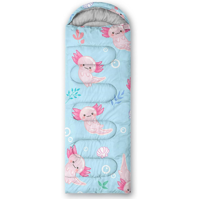 Спальні мішки QOOMO для кемпінгу, 3 сезони, для дорослих та дітей, легкі, водонепроникні, для подорожей та відпочинку на природі