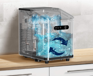 Льодогенератор TurboTronic, чорний, 10 кг/24 год, 110 Вт