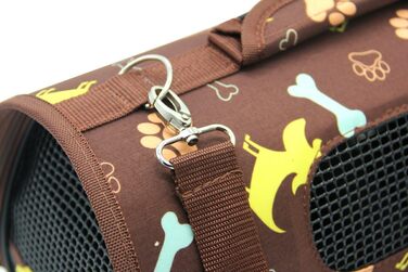 Транспортувальна сумка для тварин BPS, переноска для котів, 3 розміри S/M/L, коричнева (L), BPS-5638N