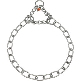 Нашийник для собак Sprenger з прохідною ланцюгом 3 мм, нержавіюча сталь, для коротко- та довгошерстих порід до 55 кг, сріблястий (45 см)