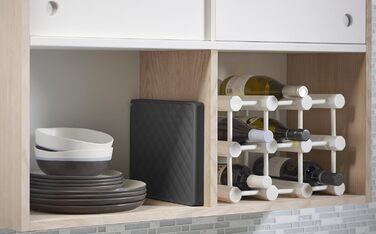 Сушарка для келихів Kohler K-8628-CHR антрацит, металева підставка для вина та келихів