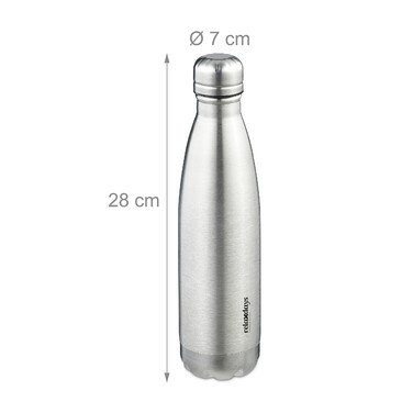 Relaxdays Stainless Steel Drinking Bottle 500 ml