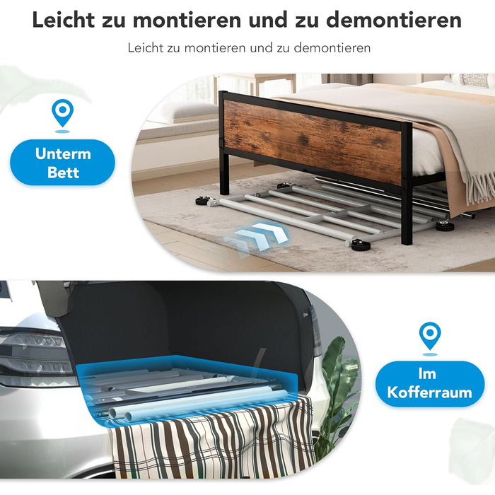 Стійка для одягу на колесах HOKEEPER, подвійна, вантажопідйомність до 283 кг