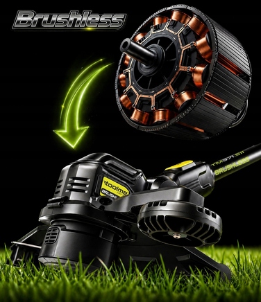 Акумуляторний тример для трави Toolme TM371 (21В) з безщітковим двигуном