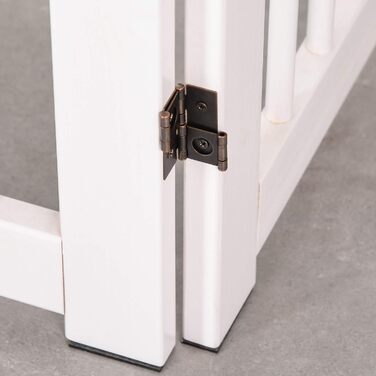 Захисний бар'єр для собак PawHut - самостійний, 204 x 75 см, 4 панелі, білий