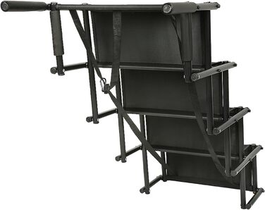 Рампа для собак Homewell - складана, до 70 кг, регульована - для маленьких, середніх, великих та хворих собак. Чорний колір