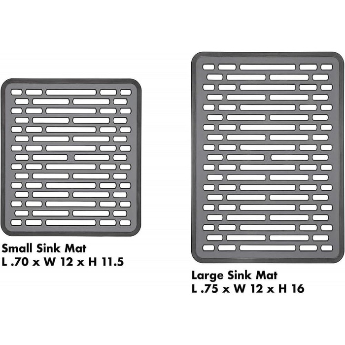Килимок для посуду OXO Good Grips, сірий, 31 x 40.6 x 1.3 см, прямокутний