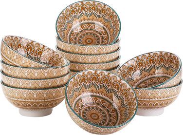Сервіз столовий порцеляновий Vancasso MANDALA 32 елементи, для 8 осіб, богемський стиль, ручна робота